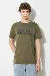 Tričko Fjallraven Lush Logo T-shirt M zelená barva, F12600219.625