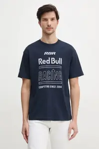 Bavlněné tričko Red Bull Racing x Pepe Jeans RACING HISTORY TEE