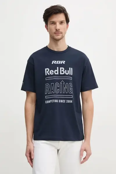 Bavlněné tričko Red Bull Racing x Pepe Jeans RACING HISTORY TEE