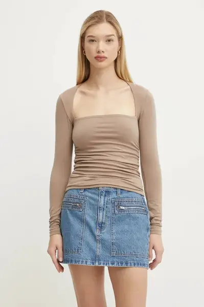 Tričko s dlouhým rukávem Abercrombie & Fitch