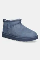 Semišové sněhule UGG Classic Ultra Mini tmavomodrá barva, 1116109-DTB