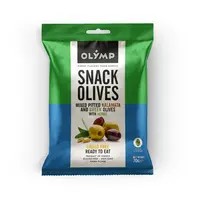 Olymp Mix Kalamata tmavé a zelené olivy bez pecky s bylinkami 70 g