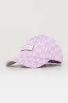 Kšiltovka Karl Lagerfeld fialová barva, vzorovaná