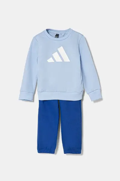 Dětská tepláková souprava adidas modrá barva, JC9643