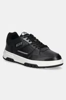 Kožené tenisky MSGM černá barva, 3840MS604
