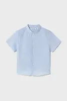 Dětská košile s příměsí lnu Mayoral