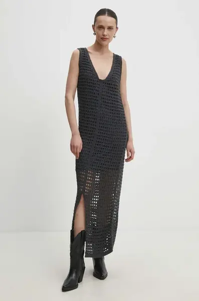 Šaty Answear.LAB šedá barva, maxi