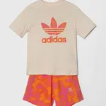 Dětská souprava adidas Originals růžová barva