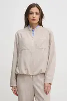 Bunda Mos Mosh dámská, béžová barva, přechodná, 169220