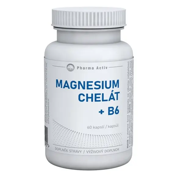 Pharma Activ Magnesium Chelát + B6 60 kapslí