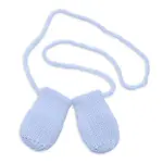 Baby Nellys Zimní pletené kojenecké rukavičky - sv. modré