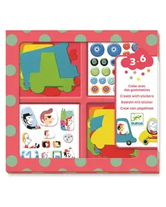 Djeco Samolepkový set roztomilá autíčka