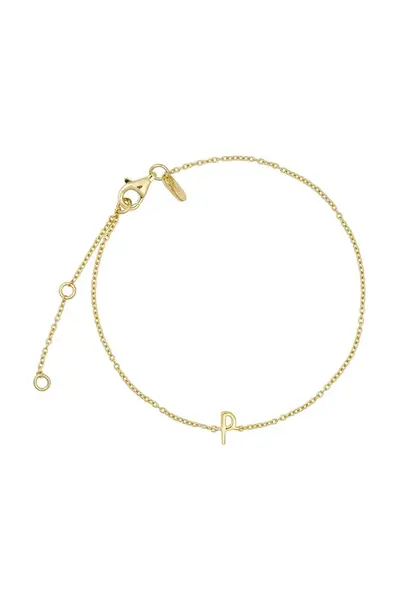 Pozlacený stříbrný náramek Design Letters 90501010P