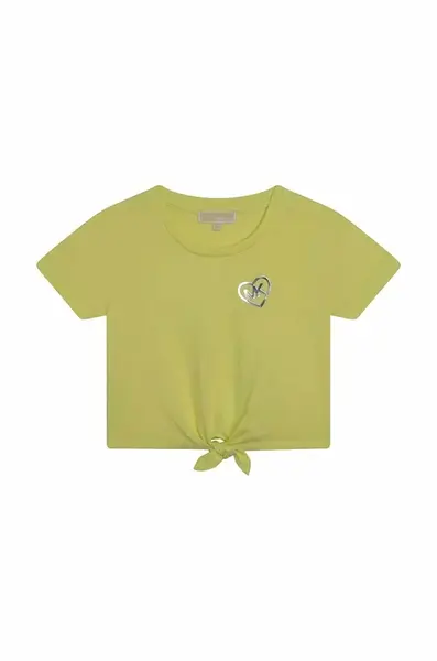 Dětské tričko Michael Kors žlutá barva
