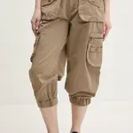 Bavlněné kalhoty Desigual LOIRA dámské, béžová barva, jednoduché, high waist, 25SWPW26