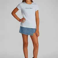 Dětské bavlněné tričko Calvin Klein Jeans modrá barva, IG0IG02857