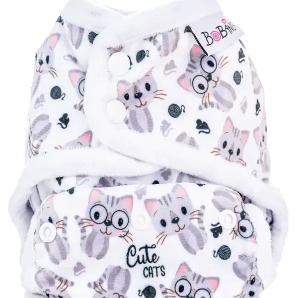 Bobánek Svrchní kalhotky extra jemné patentky 1 ks cute cats