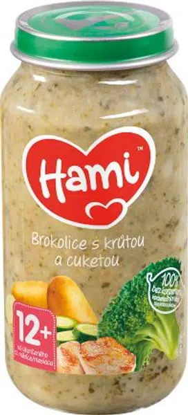 Hami Brokolice s krůtou a cuketou 12m+ 250 g