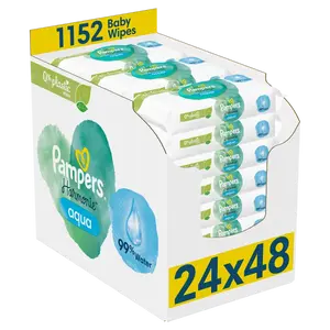 Pampers Harmonie Aqua vlhčené ubrousky 24x48 ks