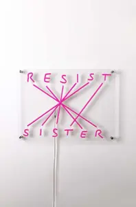 LED dekorace na zeď Seletti Resist Sister