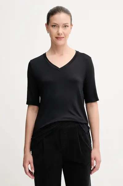 Tričko United Colors of Benetton dámské, tmavomodrá barva, 3Z12D401G