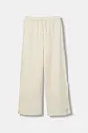 Dětské bavlněné tepláky United Colors of Benetton béžová barva, 3NBMCF06K