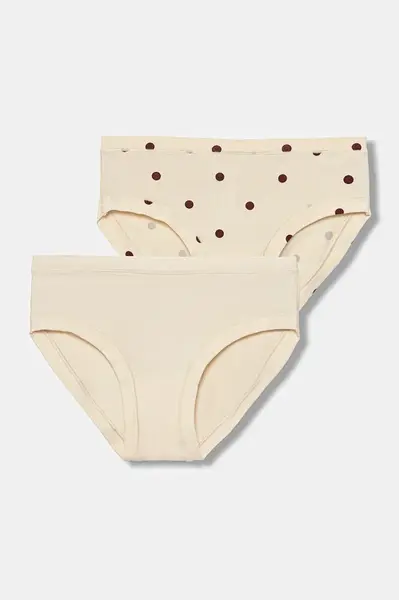 Dětské kalhotky United Colors of Benetton 2-pack béžová barva, 3SH70S02U