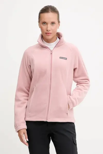 Sportovní mikina Columbia Benton Springs šedá barva, hladká, 1372111