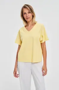 Marisse Yellow Cotton Blouse