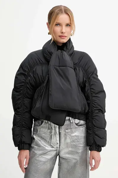 Bunda Patrizia Pepe černá barva, přechodná, 8O0180 A609