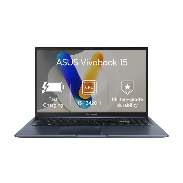 ASUS Vivobook 15  X1502VA-NJ596W Notebook, i5-13420H, 15,6", FHD, 8GB, 512GB SSD, UHD Xe, W11H, Blue, 2R