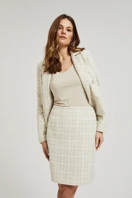 Marisse Women's Skirt L-Sc-4317 Off White