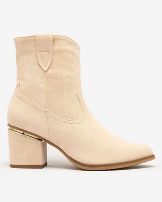 Resti Beige Women's Estrate Stiletto Boots
