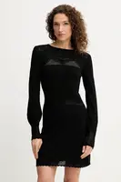 Šaty Twinset černá barva, mini, 252TP3083