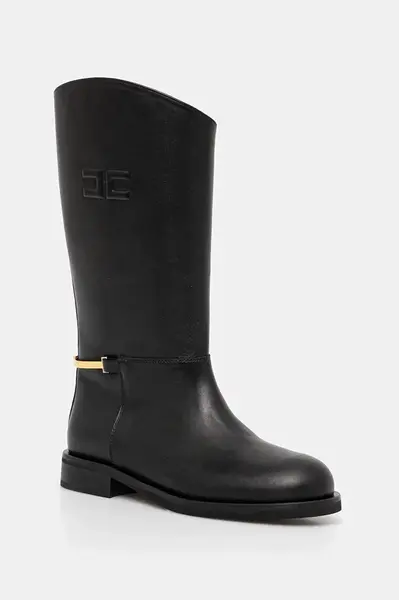 Elisabetta Franchi Dětské kožené boty Elisabetta Franchi