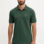 Bavlněné polo tričko Calvin Klein Jeans pánské, bílá barva, LV040EM269