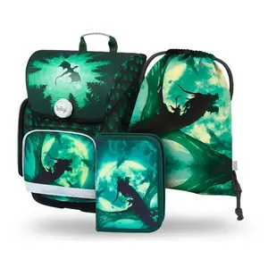 Baagl 3 SET Ergo Drak: aktovka, penál, sáček