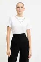 Bavlněné tričko Silvian Heach BENSOULA dámské, bílá barva, GPA25130TS