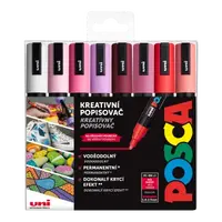 Sada akrylových fixů Uni Posca 5M 1,8-2,5mm 8ks Love