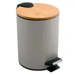 Spirella Spirella pedálový odpadkový kôš adonis šedohnedá oceľ bambusové veko 3 l 10.00005