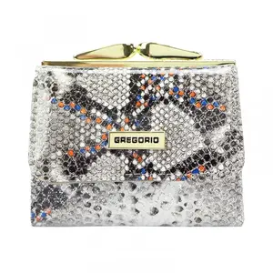 Dámská kožená peněženka šedá - Gregorio Viera