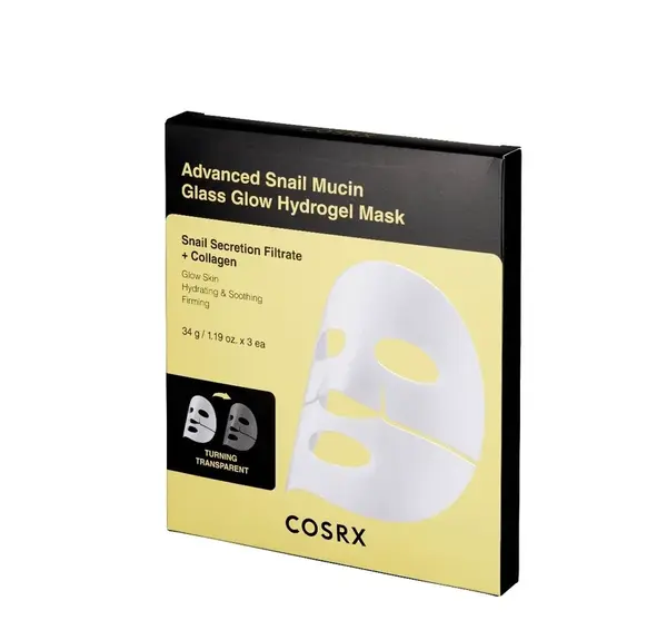 COSRX Advanced Snail Mucin Glass Glow Hydrogel Mask 3ks