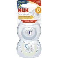 NUK Dudlík Star Den&Noc 0-6 m 2 ks