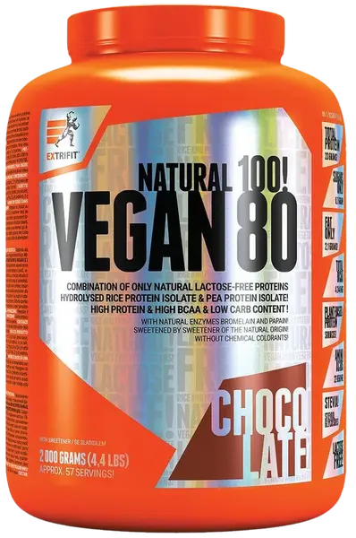 EXTRIFIT Vegan 80 čokoláda 2000 g