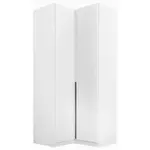 Rauch Möbel ROHOVÁ ŠATNÍ SKŘÍŇ, bílá, tmavě šedá, 100/229/102 cm