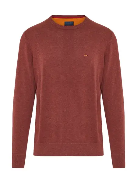 Funky Buddha Sveter  tmavohnedá / žltá