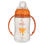 CANPOL BABIES Hrnček tréningový s úchytmi Cute Animals oranžová líška 320 ml