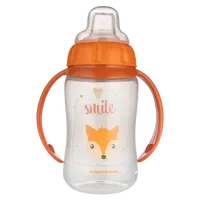 CANPOL BABIES Hrnček tréningový s úchytmi Cute Animals oranžová líška 320 ml