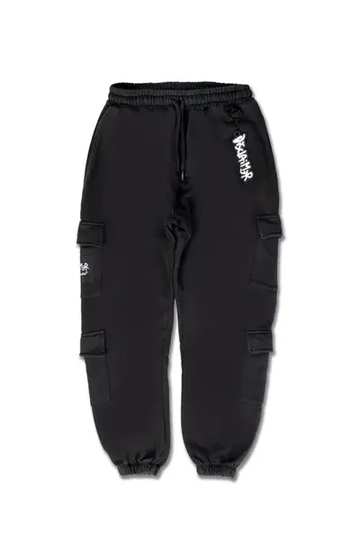 Čierne kapsáčové nohavice Disclaimer