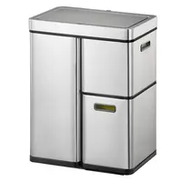 Odpadkový koš Eko Mirage plus 30+15+15l inox 933860